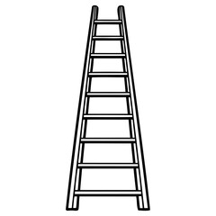 Aluminum ladder with clean and simple design