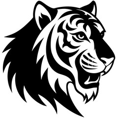 tiger head vector