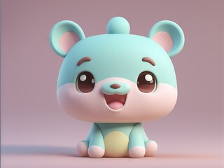 Fototapeta premium cartoon cute panda bear