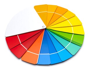 Obraz premium Circular color palette with various hues