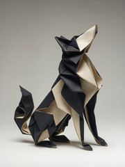 origami wolf, generative ai