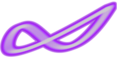 Abstract Purple  glowing wave light effect on a transparent background. Smooth curved neon line design, ideal for overlays, digital art, futuristic graphics, and creative projects.