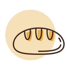 Freshly Baked Loaf of Bread Icon