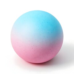 a gradient sphere transitioning from pink to blue hues