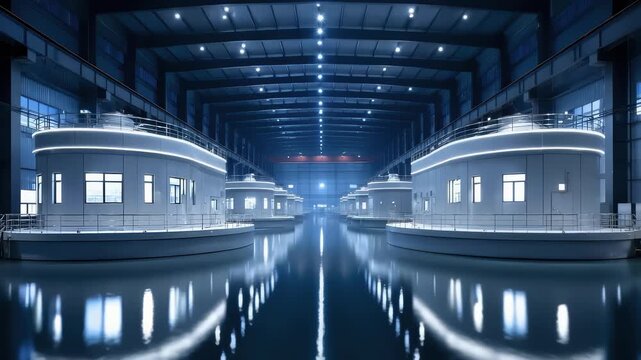 Future Modular Production Base of Water Architecture