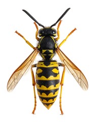 Yellow and black wasp