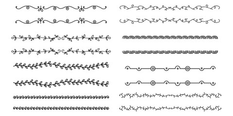 border line art, handmade vintage style frame line or border line doodle art for art illustration 