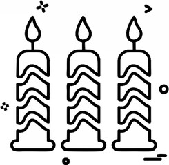Candle Icon - Celebration The...