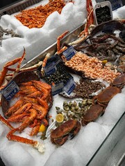 seafood at the market