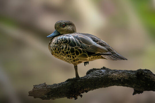 The Sunda teal, also known as the Bebek cokelat or Itik benjut