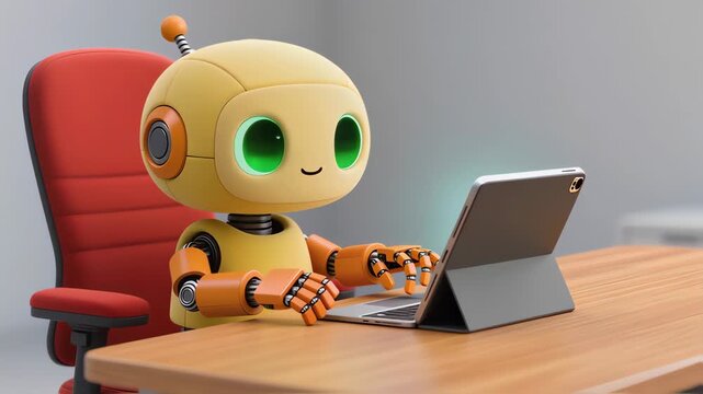 Mini robot using a tablet PC