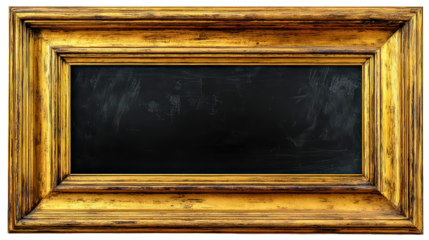 Ornate Gold Frame with Dark Background