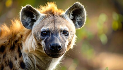 Close-up of a spotted hyena