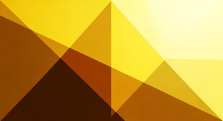 Fototapeta premium Elegant geometric background with warm yellow and brown tones for modern design projects and creative campaigns