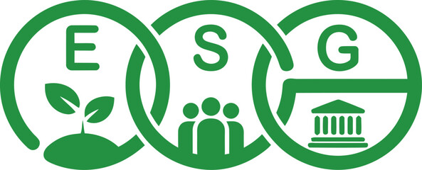 Esg environmental social governance concept vector graphic