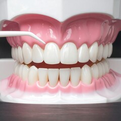 Obraz premium Close-up of dental model with tool