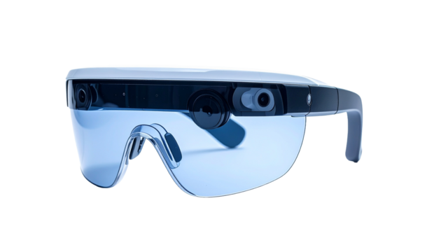 Augmented Reality Glasses on display, showcasing a futuristic technology designed for immersive experiences