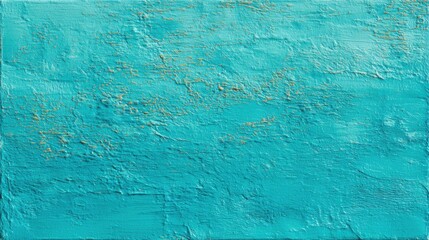 Fototapeta premium This artwork showcases a captivating turquoise surface with varied textures and hints of gold, designed to evoke a sense of calm and creativity in any space.