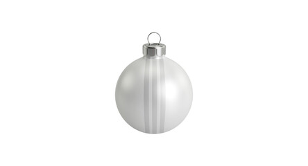 Fototapeta premium Realistic Single Christmas Tree Ball Mockup for Festive Holiday Decoration Branding