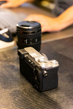 showcase of Sony cameras including the Alpha A7CII, A7III, and ZV series, displayed inside a retail store. These mirrorless and vlogging models highlight Sony&rsquo;s advanced