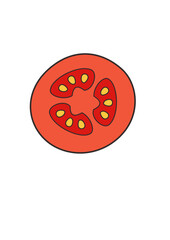 tomato slices illustration