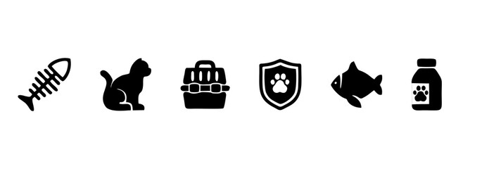 animal icons cats and dogs