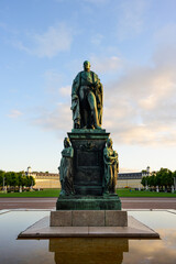 Obraz premium Grossherzog Carl-Friedrich Denkmal Memorial in Karlsruhe