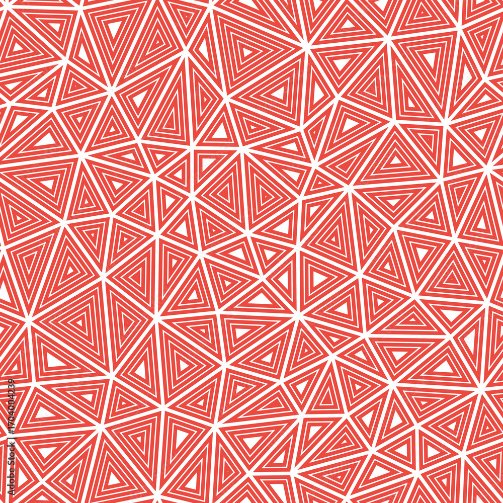 Aufkleber abstract pattern of triangles. medium shape size. multiple repeated inner triangles. solid color sty
