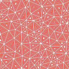 Abstract pattern of triangles. Medium shape size. Multiple repeated inner triangles. Solid Color style. Repeatable pattern. Amazing vector tiles. Seamless vector illustration.