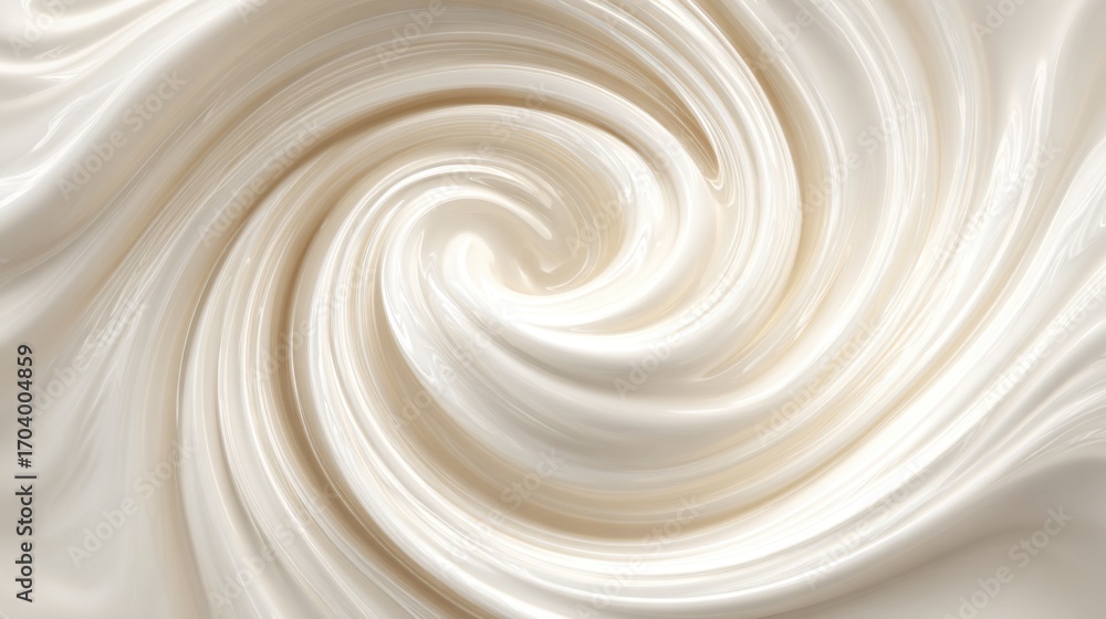 Poster a silky, creamy swirl showcases a rich, smooth texture that flows elegantly. the subtle variations i