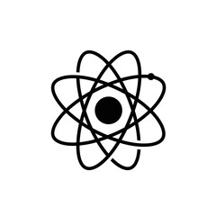 Atom Structure  A Simple, Elegant Icon Representing Atomic Physics