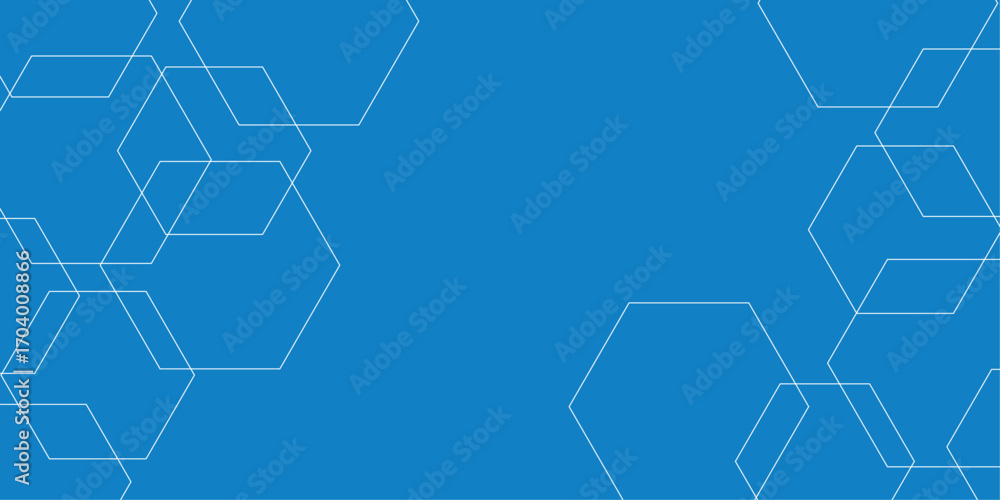 Poster modern dynamic blue shapes composition with white lines. abstract background modern hipster futurist