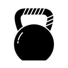 Minimalist vector illustration of a kettlebell, a versatile free weight essential for functional training, resistance workouts, and home gym sessions, perfect for fitness applications