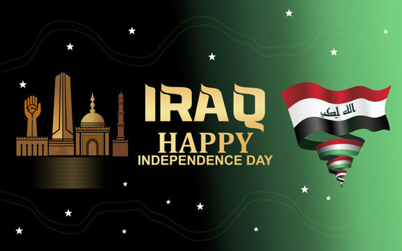Iraq Independence Day Poster October 3rd