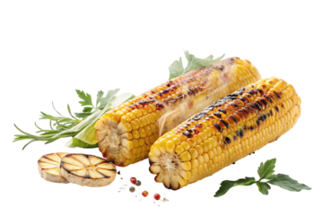 Grilled corn on the cob feast