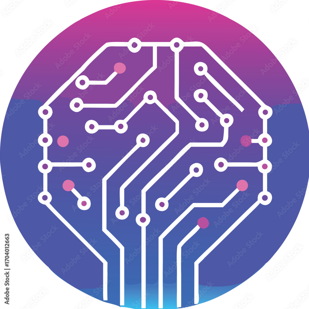 Aufkleber a seamless vector pattern of a detailed electronic circuit board with various components, representi