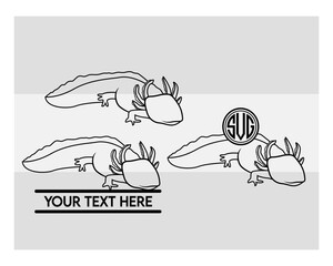 Axolotl SVG Silhouette Bundle, Axolotl Silhouette, Cartoon Axolotls, cute animals, Pink Axolotl, Animal Baby, Kids Png, Axolotls Svg Images,