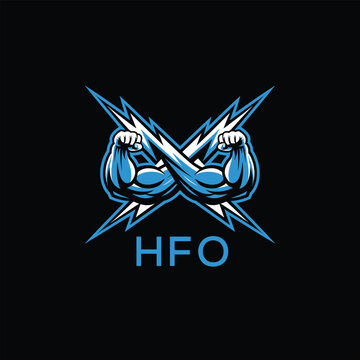 HFO  Fitness Logo. HFO Company logo design for entrepreneur and business. HFO Sports Branding Design best icon.
