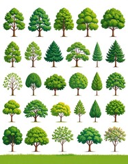 Collection of various trees