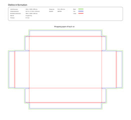 Premium Gift Box Packaging Template | Luxury Present Box Die Cut Vector Design 
