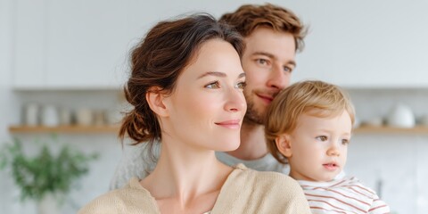 Woman and a man are holding a baby