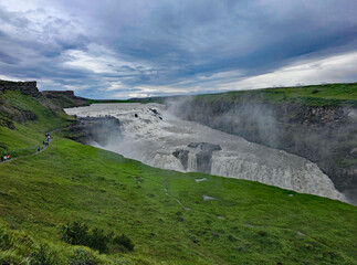 wonderful views of the Gullfoss waterfall in Iceland