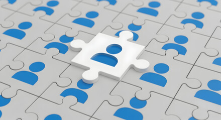 Find the Perfect Employee Piece Puzzle HR Recruiting Team