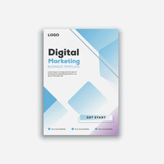 creative business flyer design template