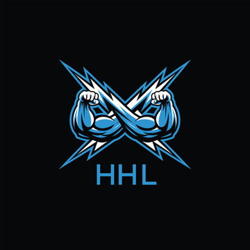 HHL  Fitness Logo. HHL Company logo design for entrepreneur and business. HHL Sports Branding Design best icon.
