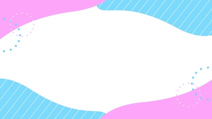 Pop background frame of simple geometric shapes