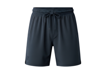 Comfortable blue shorts isolated on transparent background, perfect for athletic activities or casual wear, offering style and functionality for any occasion