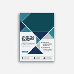 creative business flyer design template