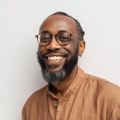 Obraz premium Smiling Man Portrait , isolated on white background png