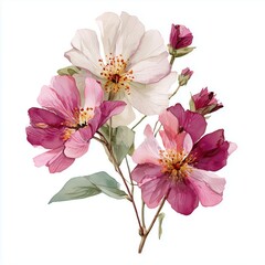 Fototapeta premium Stunning Watercolor Floral Bouquet , isolated on white background png